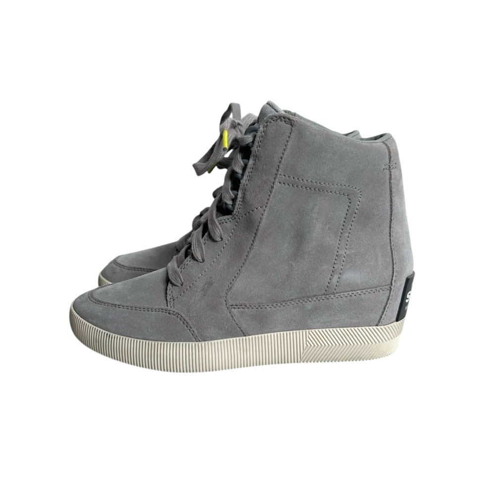 Sorel Out 'N About Wedge Gray Suede Boots NL4913-081 Dove/Quarry Women’s 6.5 - Picture 4 of 10
